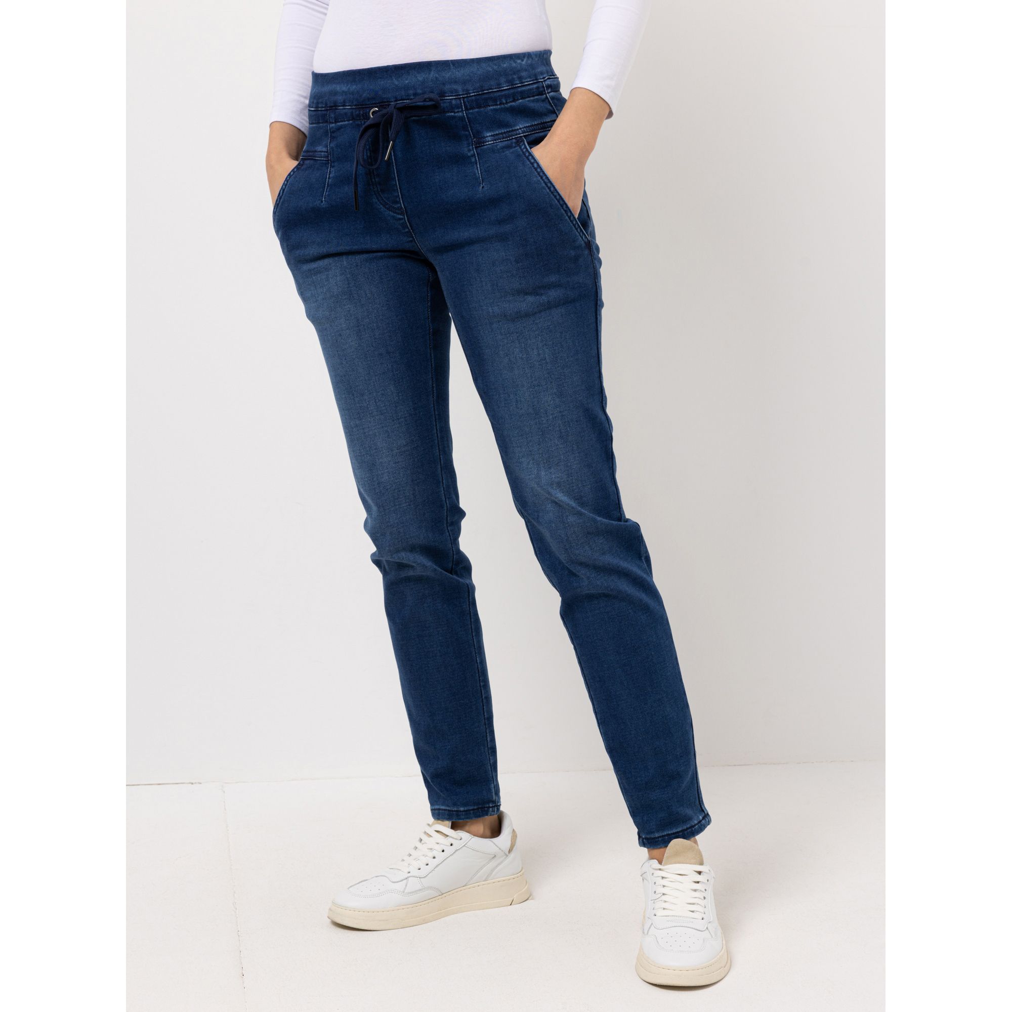 B-Ware DINE 'N' DANCE Jeggings, lange Form Rundumdehnbund Kordel