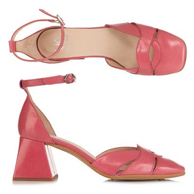 B-Ware VIA MILANO Damen-Sandalette echt Leder Fesselriemen