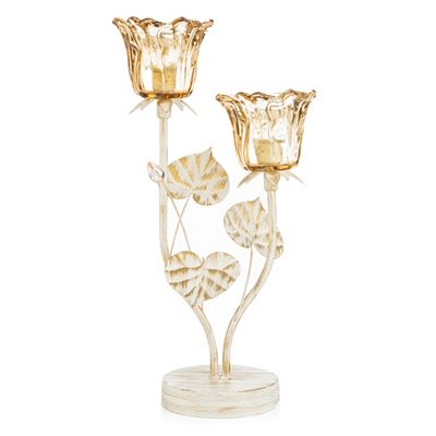 B-Ware LUMIDA Casa LED-Dekoration Glas-Blütenkelche Höhe 40cm