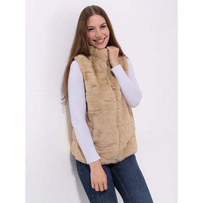 B-Ware VIA MILANO Weste Stehkragen Eingrifftaschen