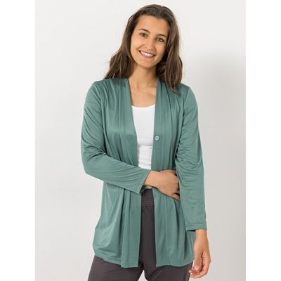Thumbnail - B-Ware JERYMOOD HOMEWEAR Cardigan, 1/1-Arm Mikrofaser mit Knopf