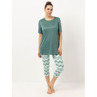 B-Ware JERYMOOD HOMEWEAR Loungewear-Set Mikrofaser Longshirt, 1/2-Arm