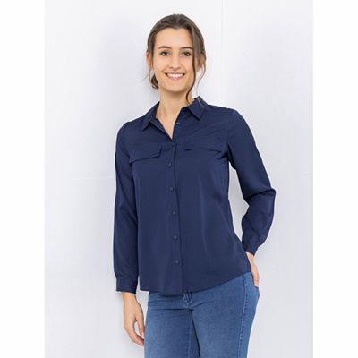 Thumbnail - B-Ware VIA MILANO Bluse, 1/1-Arm Hemdkragen Knopfleiste