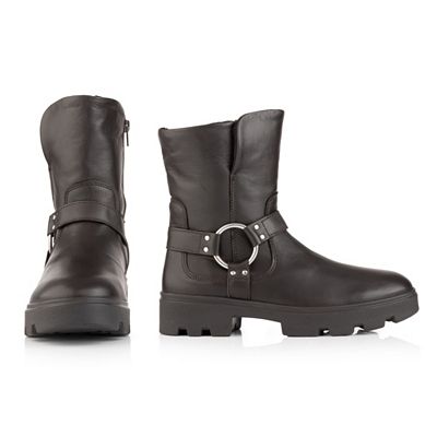 B-Ware VITAFORM Damen-Stiefelette Nappaleder Biker-Look