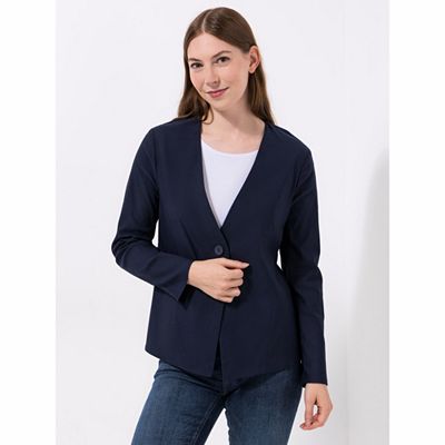 B-Ware KIM & CO. Blazer, Langarm Stretch Bengaline 1 Knopf-Verschluss