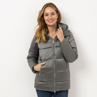 B-Ware VIA MILANO Jacke Stehkragen Kapuze