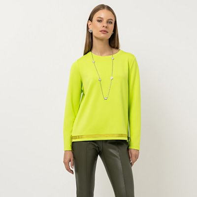 B-Ware STEFFEN SCHRAUT Sweatshirt Rundhalsausschnitt Zierband am Saum