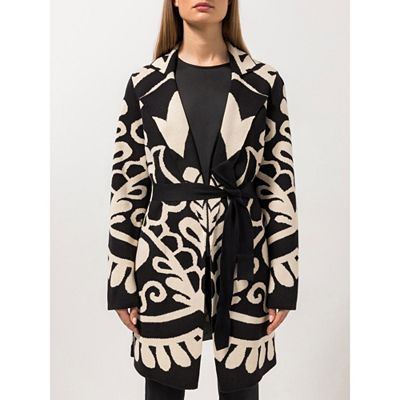 B-Ware STEFFEN SCHRAUT Longcardigan Seitennahttaschen Jacquard-Strick