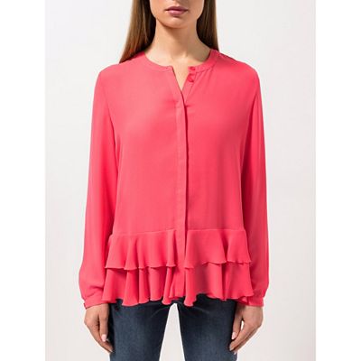 B-Ware STEFFEN SCHRAUT Bluse Rundhalsausschnitt Volants am Saum