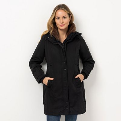 B-Ware DAWID by Dawid Tomaszewski Kurzmantel abnehmbare Kapuze