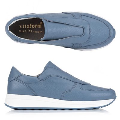 B-Ware VITAFORM Damen-Slipper Hirschleder Elastikeinsatz