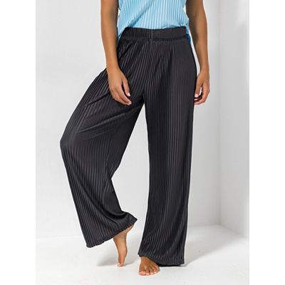 B-Ware JERYMOOD HOMEWEAR Hose, 1/1-Länge Mikrofaser Plissee-Optik