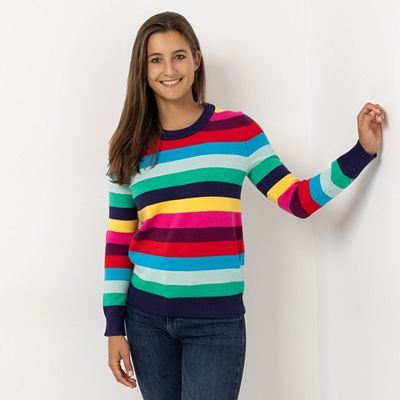 B-Ware ANNI FOR FRIENDS Pullover Alisa Rippbundabschluss Herz-Stickerei