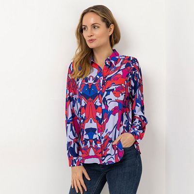 B-Ware DAWID by Dawid Tomaszewski Bluse, Langarm Hemdblusenkragen