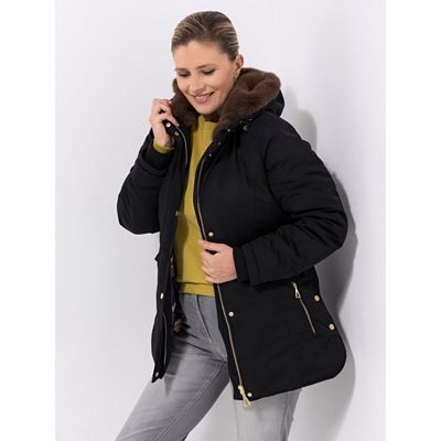 B-Ware DAWID by Dawid Tomaszewski Parka, Taschen Kapuze mit Webpelz