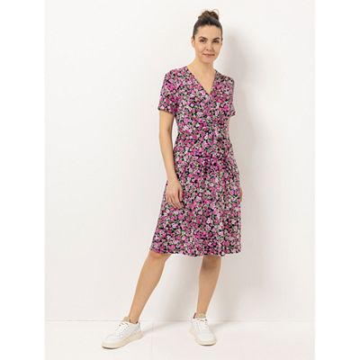 B-Ware KIM & CO. Kleid, 1/2-Arm Brazil Knit Jersey V-Ausschnitt