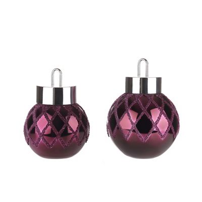 B-Ware LUMIDA Xmas 2 XL-Dekokugeln Perlendesign 50 warmweiße LEDs