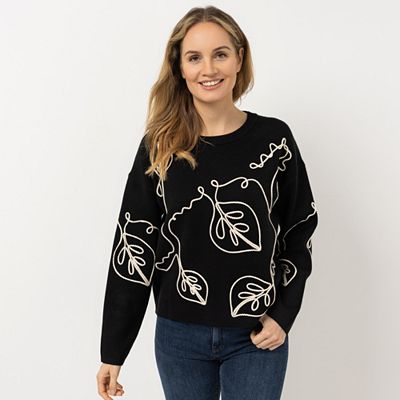 B-Ware VIA MILANO Pullover, 1/1-Arm überschnittene Schulter