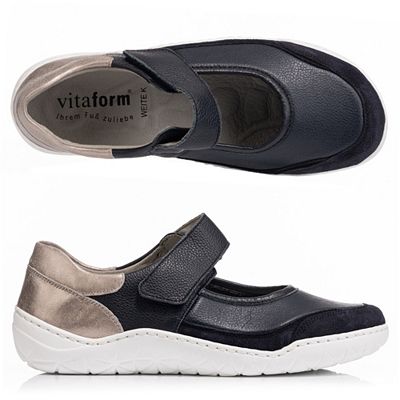 Thumbnail - B-Ware VITAFORM Mary- Jane Leder/ Stretch Klettverschluss