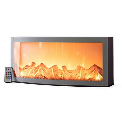 B-Ware LUMIDA Casa LED Design-Kamin Flammeneffekt farbige LEDs & FB