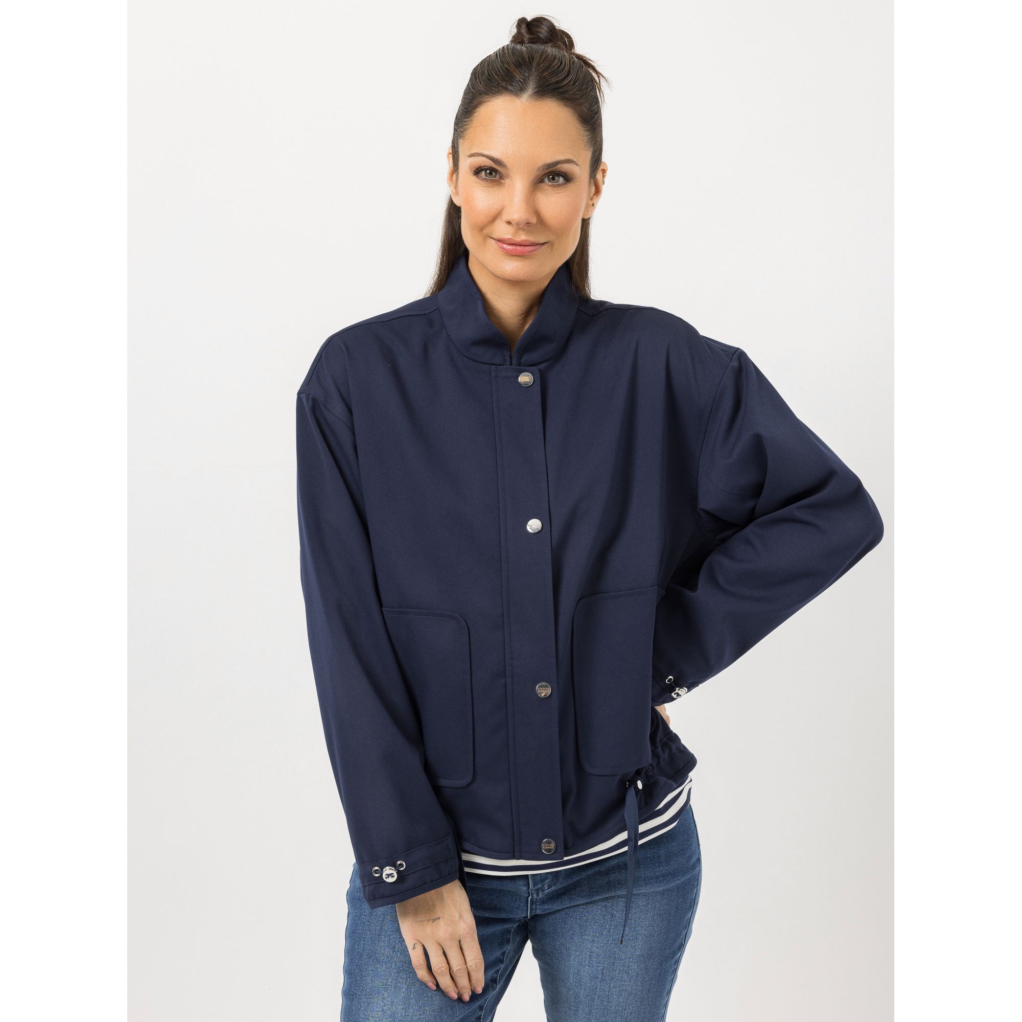 B-Ware STEFFEN SCHRAUT Blousonjacke weiter Stehkragen aufgesetzte Taschen