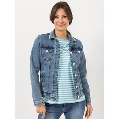 B-Ware STEFFEN SCHRAUT Jeansjacke Brusttaschen Knopfleiste