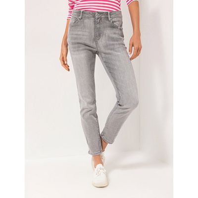 B-Ware STRANDFEIN Jeanshose, elastisch knöchellang 5-pocket-Style
