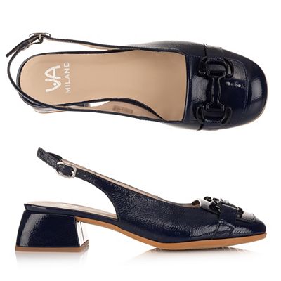 Thumbnail - B-Ware VIA MILANO Damen-Sandale echt Leder Schmuckdetail