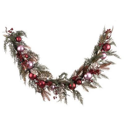 B-Ware LUMIDA Xmas LED-Dekogirlande mit Kugeln 6h-Timerfunktion