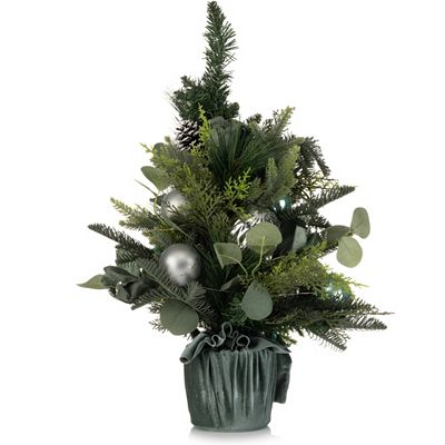 B-Ware LUMIDA Xmas Mini-Tannenbaum inkl. Dekoration & LED-Lichterkette