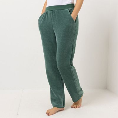 B-Ware MONT CHALET Damen-Hose uni Mikrofaser Edelplüsch