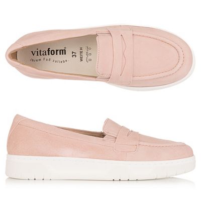 B-Ware VITAFORM Damen-Slipper Samtziege Trense