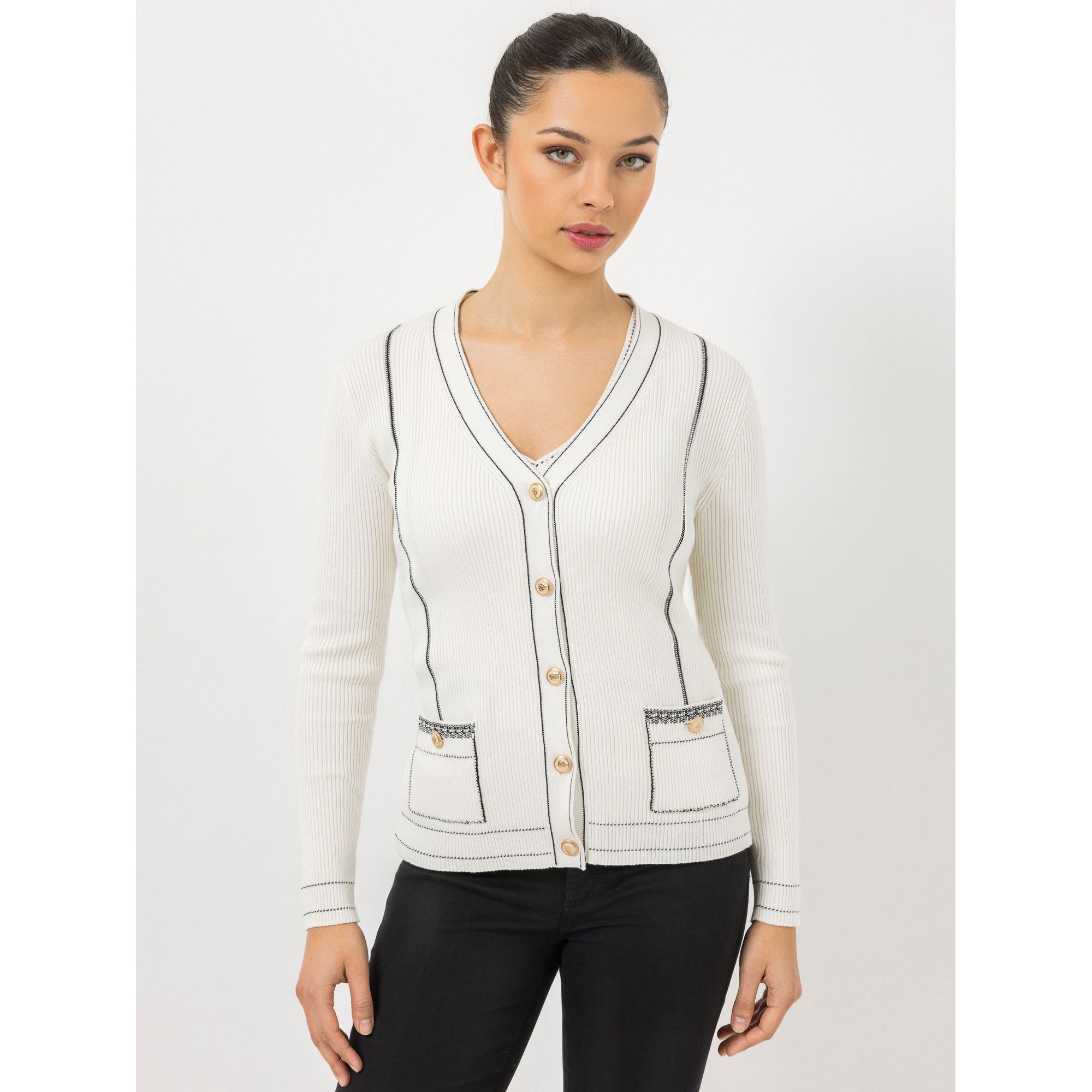 B-Ware STEFFEN SCHRAUT Cardigan V-Ausschnitt Knopfleiste