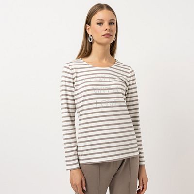 B-Ware STEFFEN SCHRAUT Shirt Ibiza Rundhalsausschnitt Strassapplikation