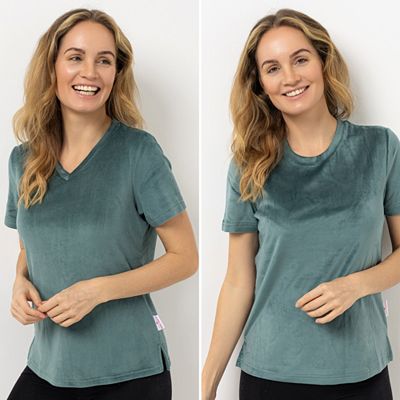 B-Ware MONT CHALET 2 T-Shirts uni Mikrofaser Samtfell