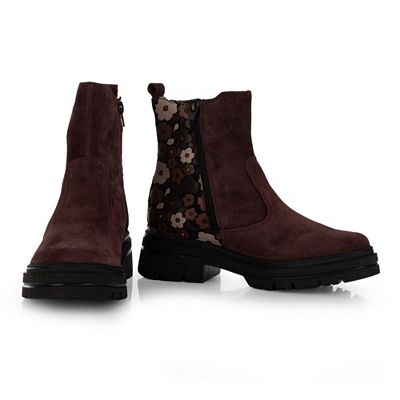 B-Ware VITAFORM Damen-Stiefelette Verlours/Nappa Blumendruck