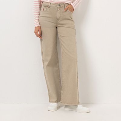 B-Ware STRANDFEIN Hose, lange Form Logo Stickerei gewaschener Effekt