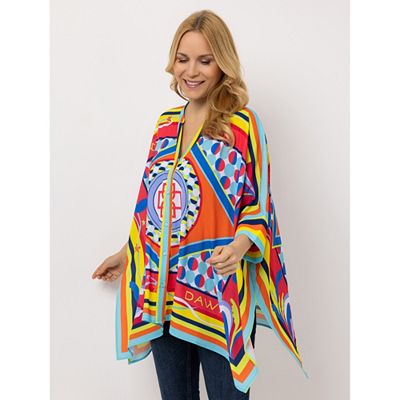 Thumbnail - B-Ware DAWID by Dawid Tomaszewski Bluse in Kaftan-Look Allover Druck