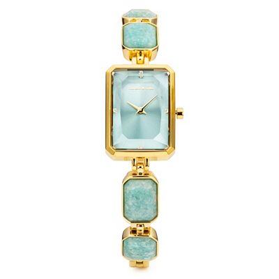 B-Ware THOMAS & SOHN Edelsteine min15,50ct Damenuhr Quarzwerk