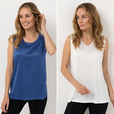 Thumbnail - B-Ware JERYMOOD HOMEWEAR 2 Tops Mikrofaser Doppelpack