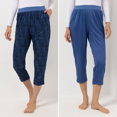 Thumbnail - B-Ware JERYMOOD HOMEWEAR 2 Loungehosen Mikrofaser 7/8-Länge