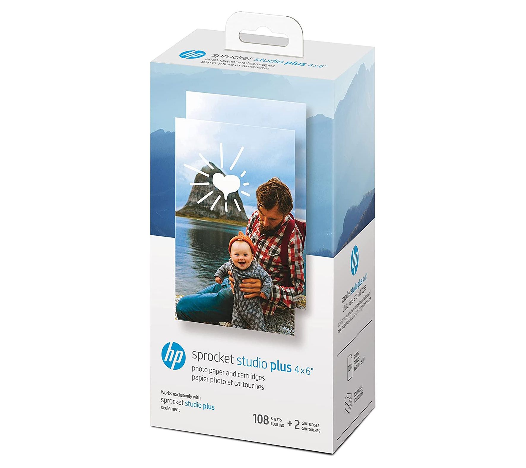HP Sprocket Studio Plus 4 x 6" Photo Printer Pa per & Cartridg