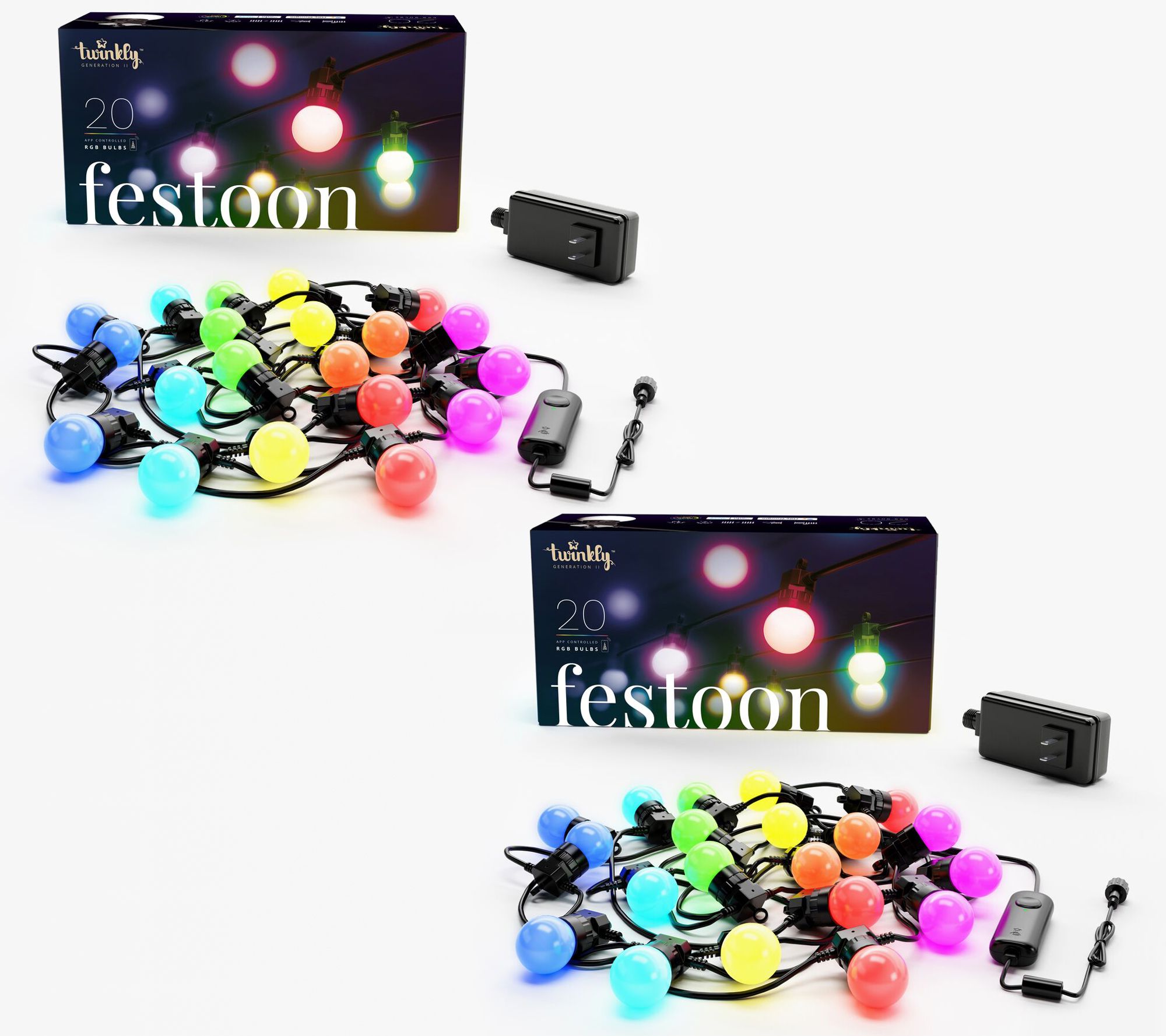 Twinkly Set of 2 In/Outdoor...