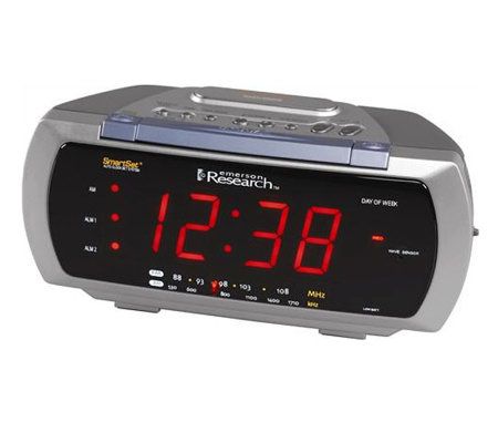 Emerson SmartSet Dual-Alarm Clock Radio - Page 1 — QVC.com