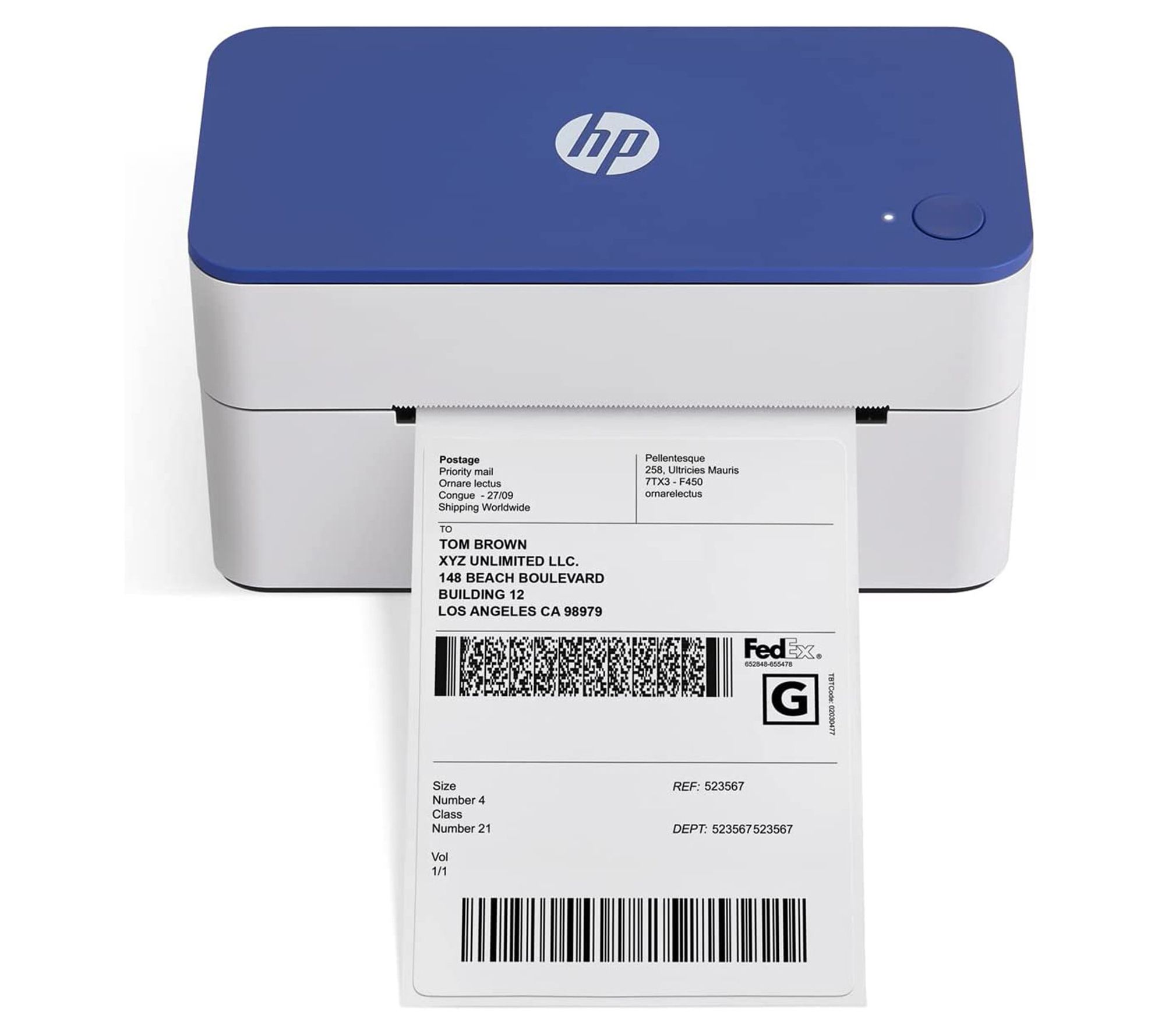HP Thermal Label Printer, 4x6 Compact Label Pri nter 300 DPI