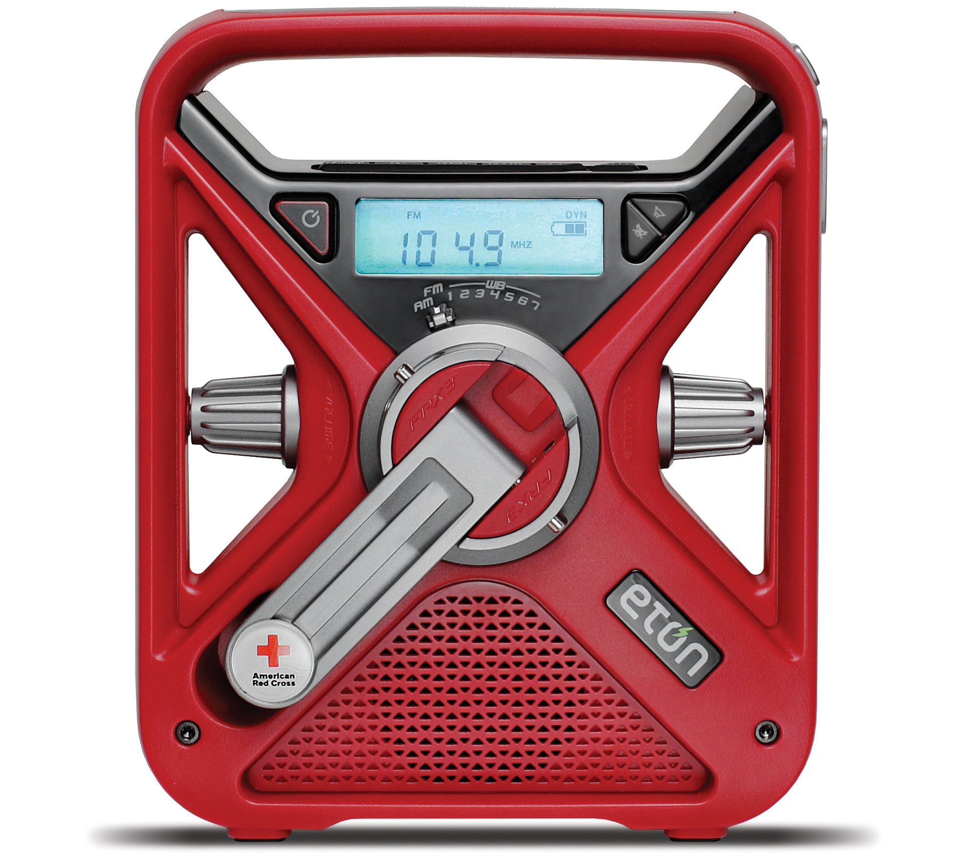 Eton Portable AM/FM Radio  Red  ARCFRX3
