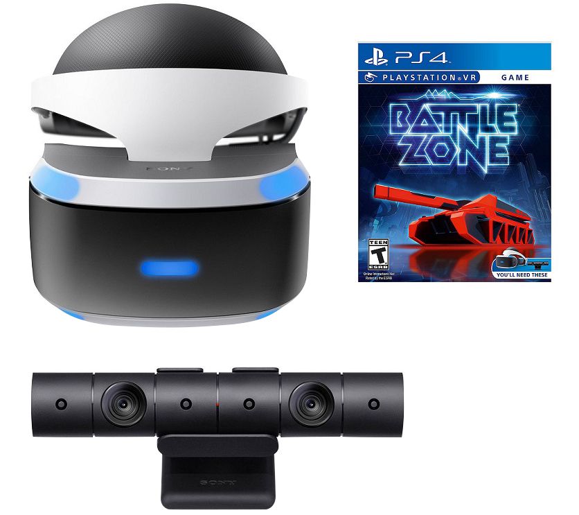 Sony PS4 Virtual Reality Bundle with Headset, Webcam, and Game —