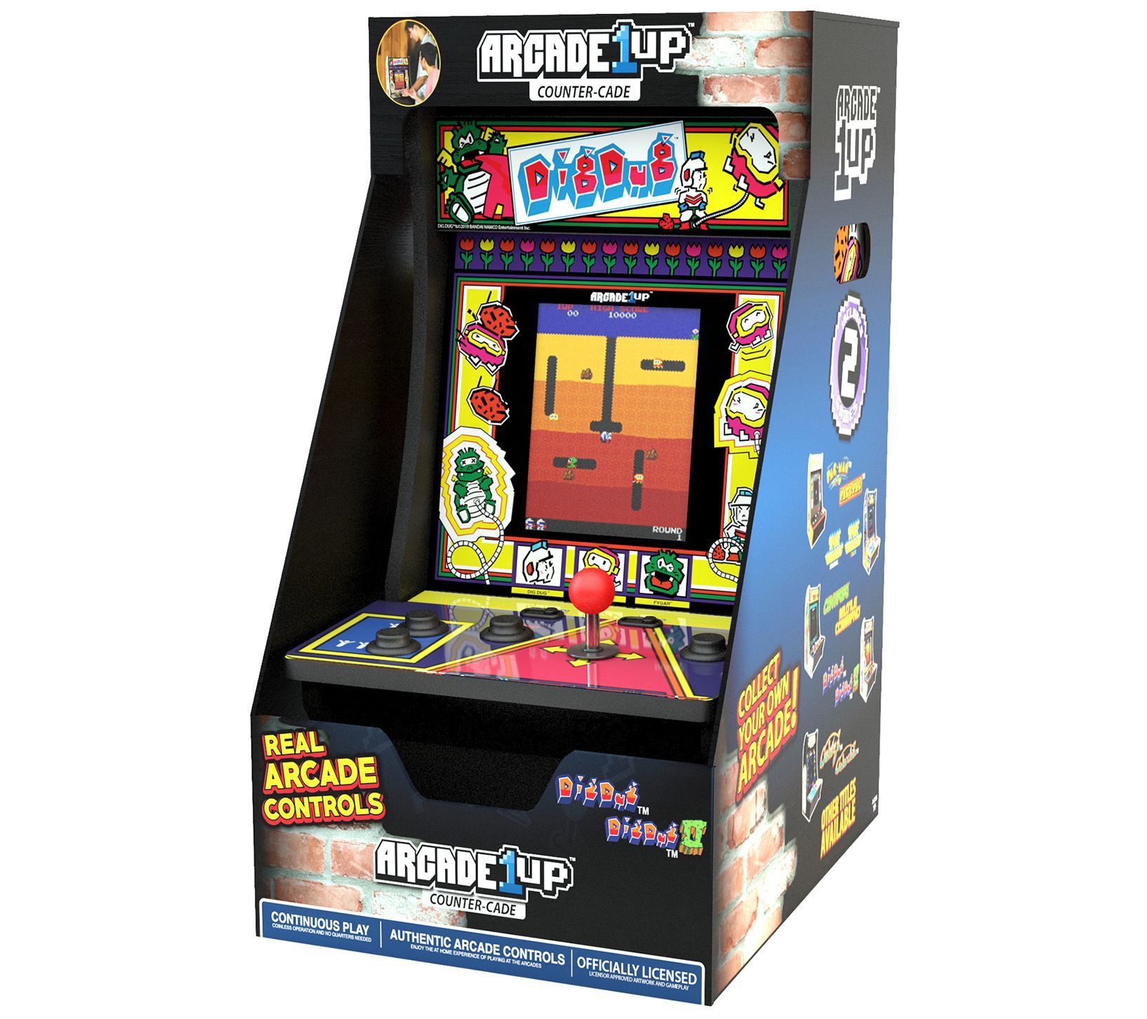 Arcade1up Dig Dug Countercade Arcade Machine Qvc Com