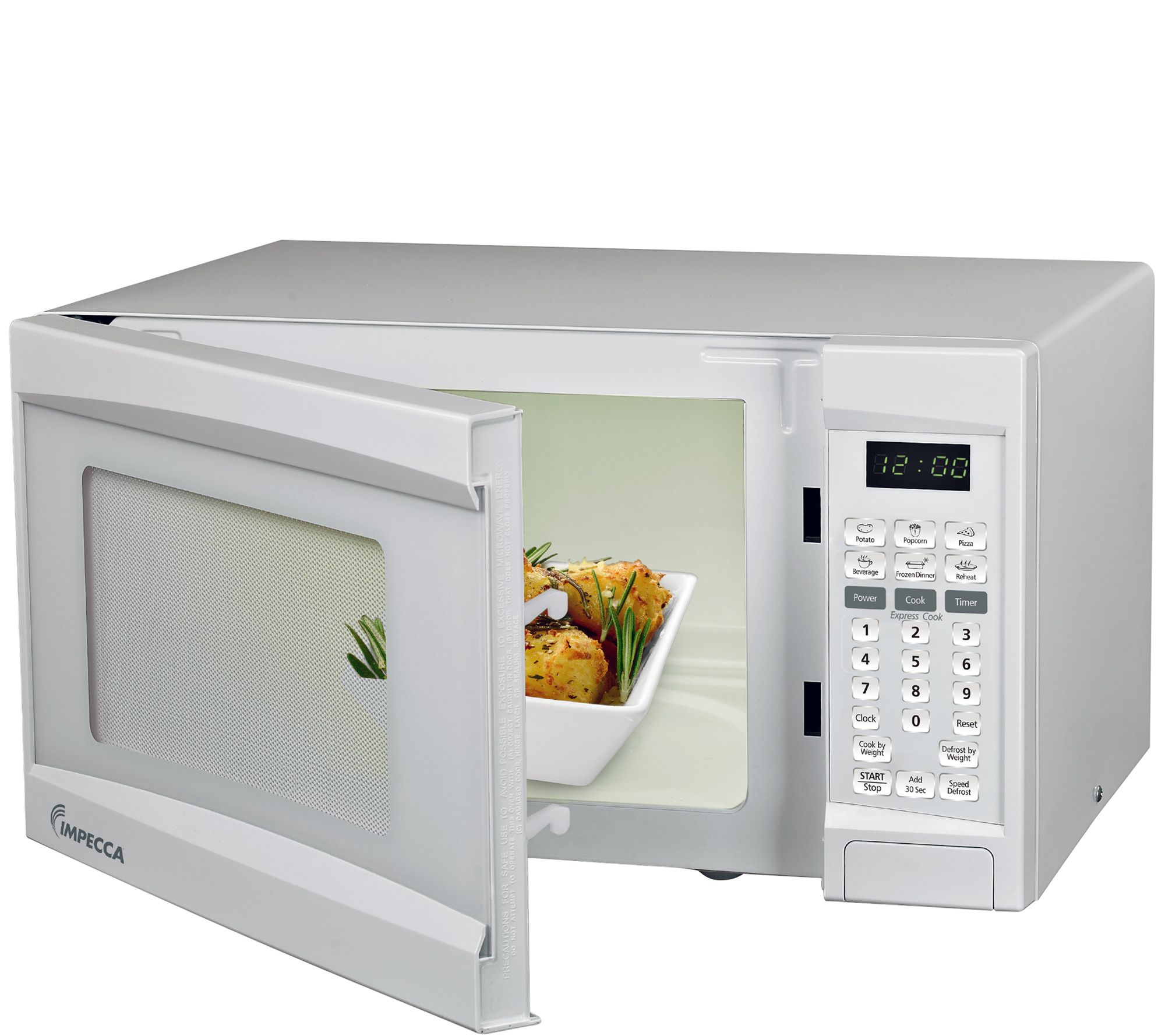 Impecca 0.7 Cubic Ft. 900W Microwave Oven