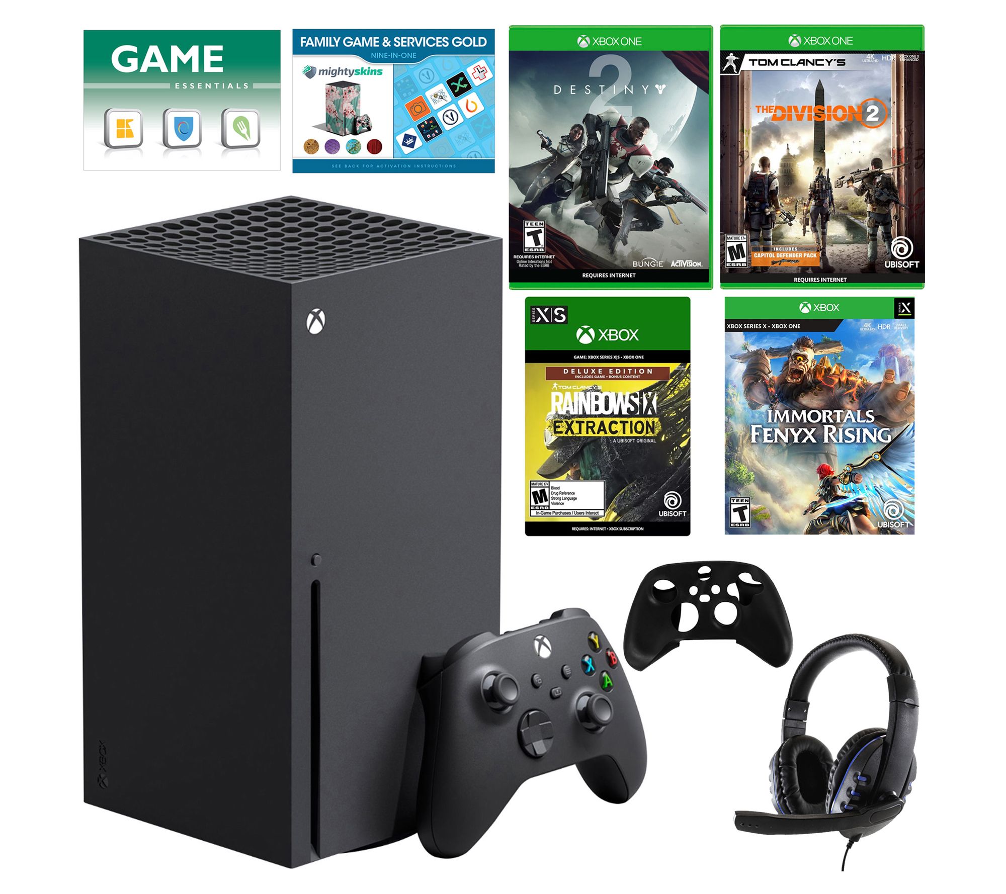 Xbox Series X Console with 4 Games Bundle